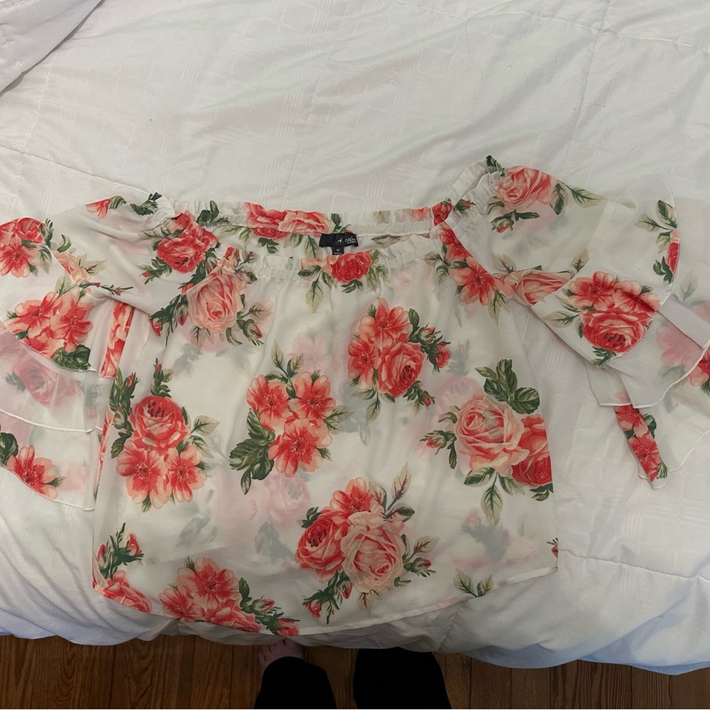 Floral Off-Shoulder Blouse
